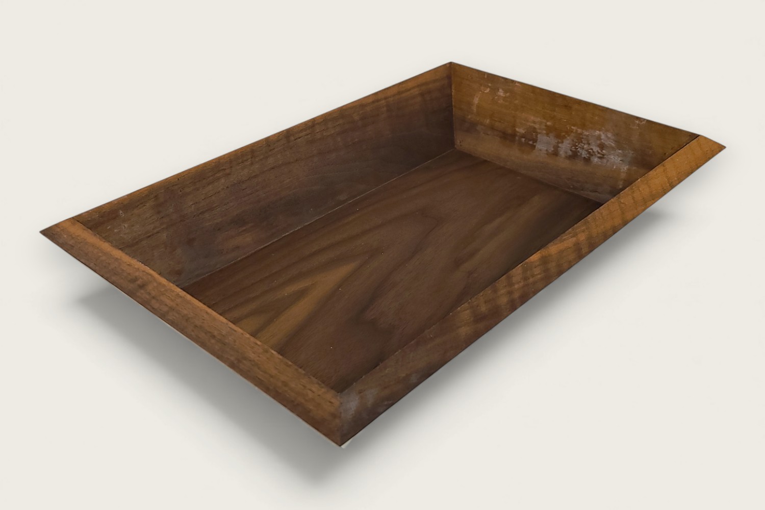 Old Line Classic Walnut Catch-All Bowl (#425) with rectangular shape, face grain, and warm brown finish.